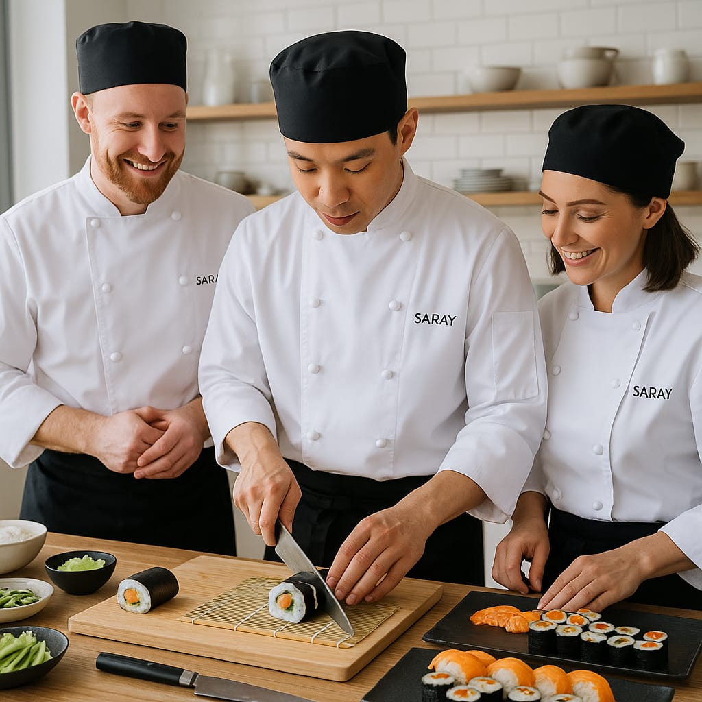 ورشة صناعة السوشي